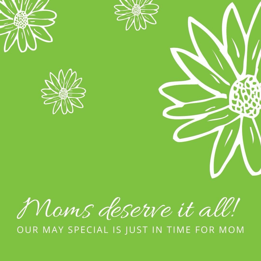 Mother's Day is coming up quick, and we know the PERFECT gift: an OASIS spa gift card to take advantage of our May Combo Special ($20 off a 1hr massage + 1hr facial)!

Head to our website [link in bio] or stop by the spa to pick up your gift cards th