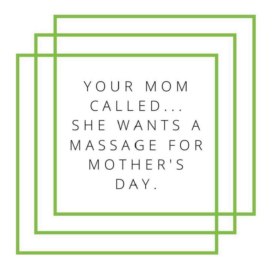 She really does. Head to our website or stop by the spa today to pick up OASIS gift cards for the mothers in your life. 💚