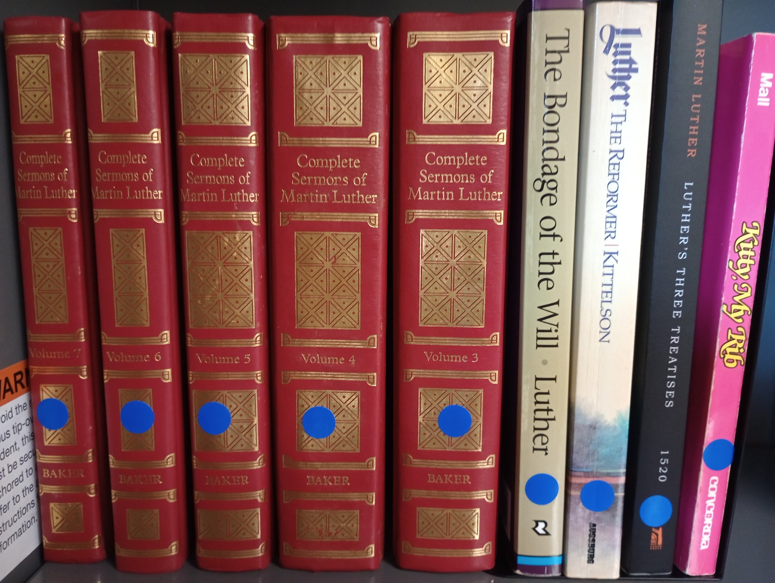Other Luther titles in the blue library