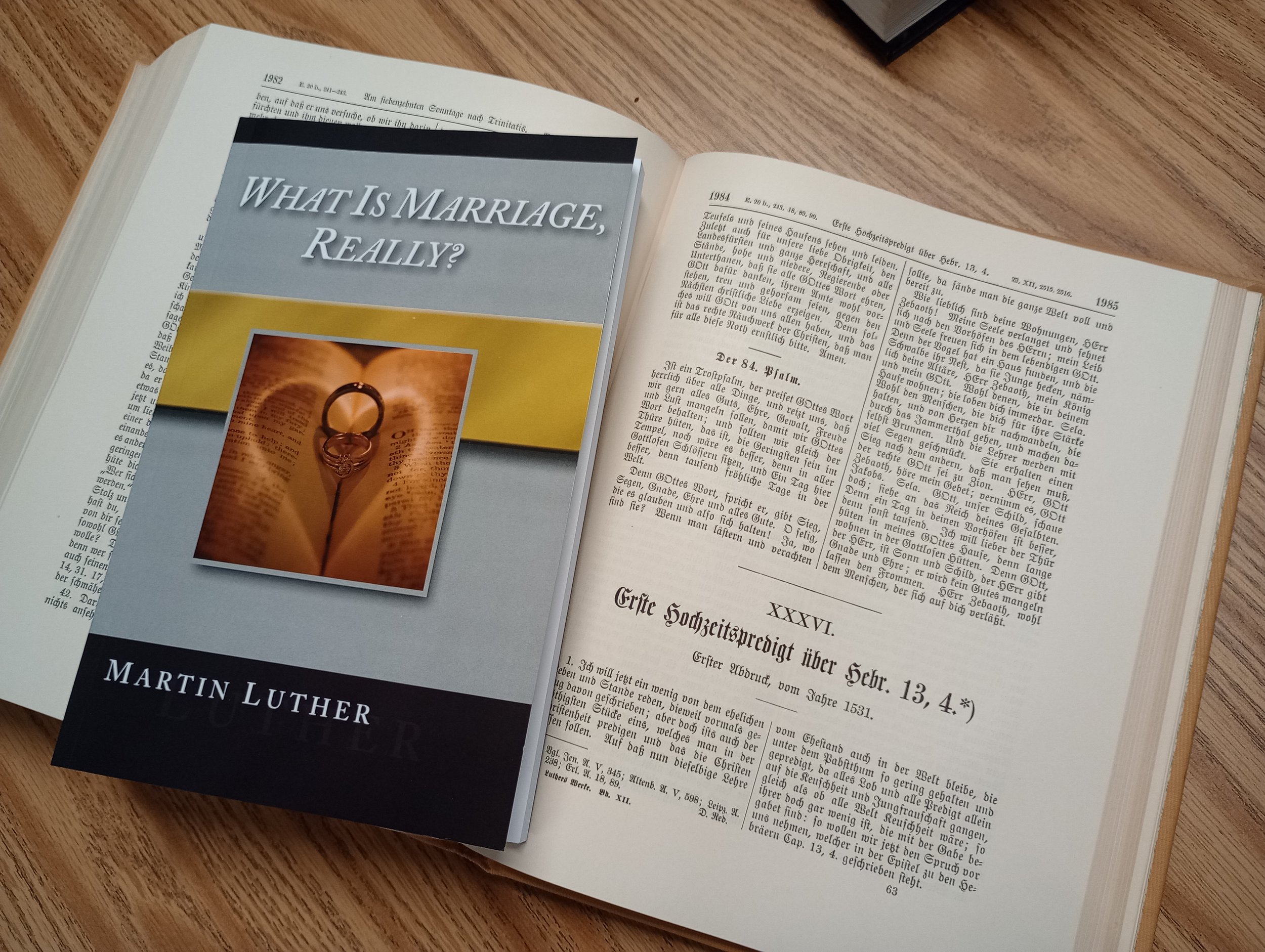 Two Wedding Sermons, titled "What is Marriage, Really?"