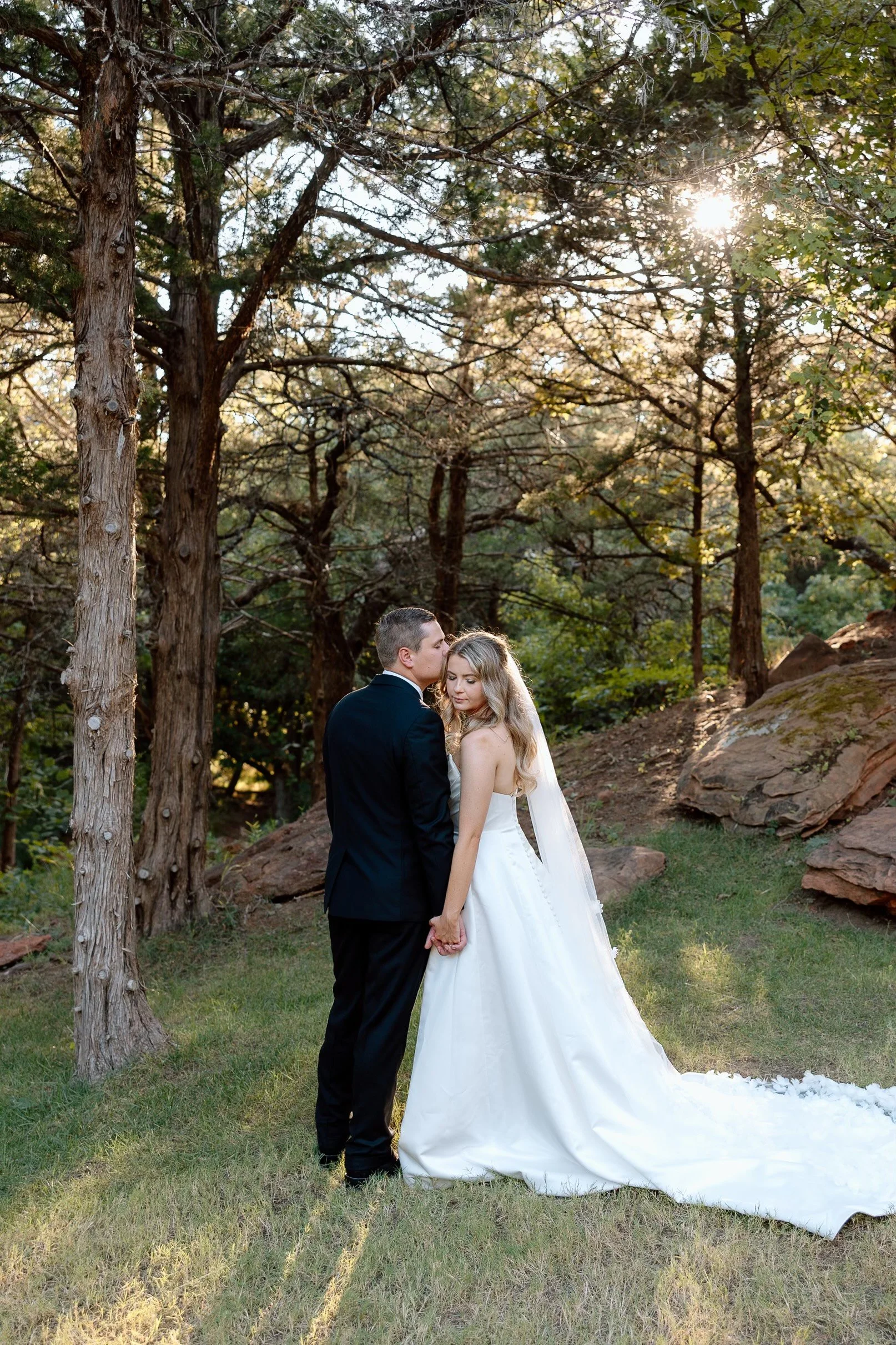 Bride and groom in sunlight.JPG