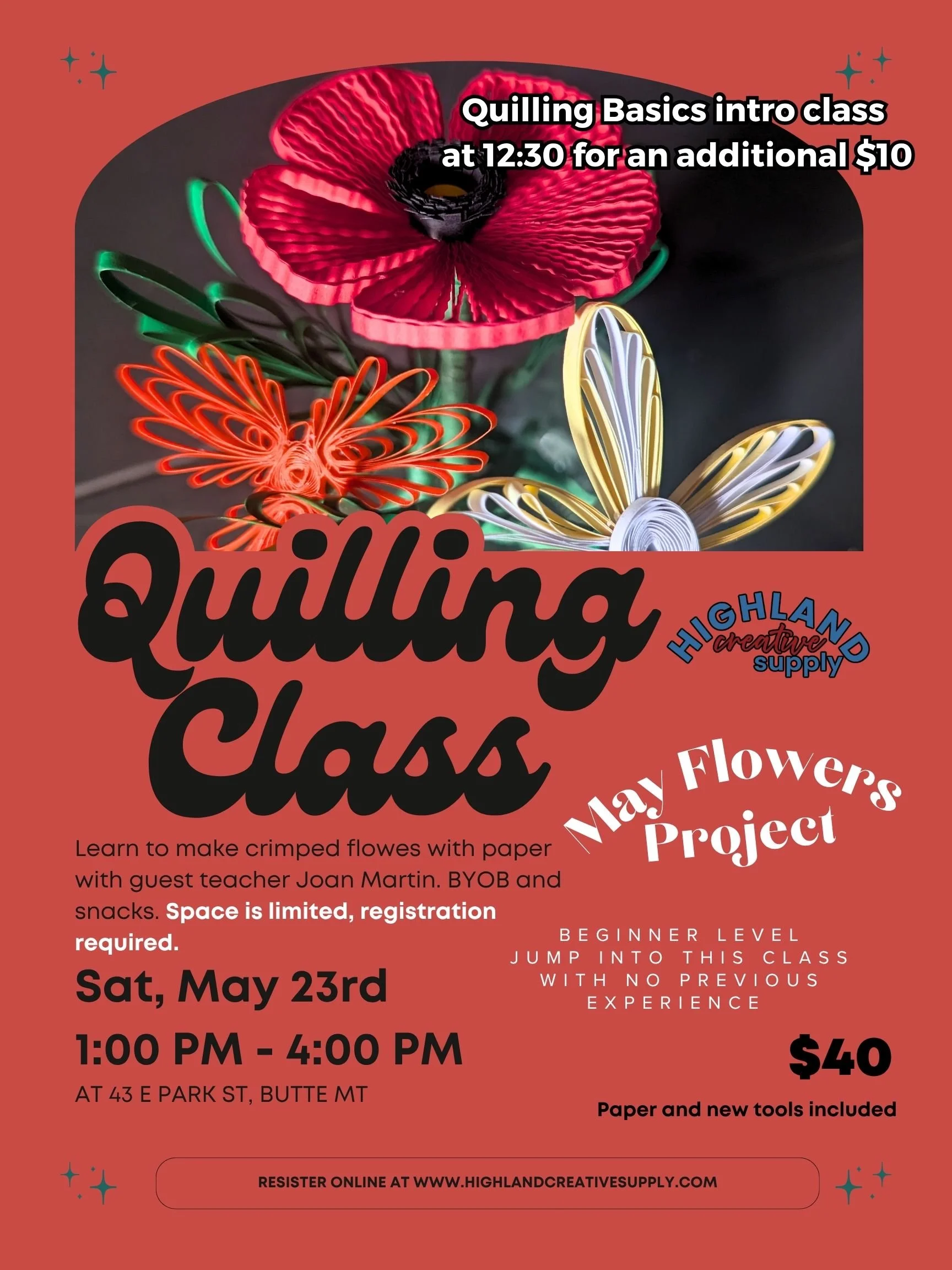 Quilling Class May Flowers