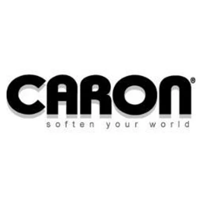 Caron logo with the slogan 'soften your world' underneath