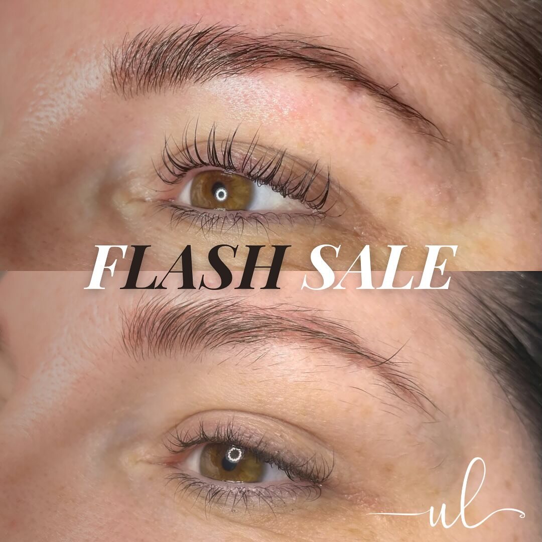 ⭐️ FLASH SALE ⭐️

This week only, get your Lash Lift &amp; Tint for only $60 (25% off!)

Lash lifts are the perfect treatment if you&rsquo;re looking for a clean, natural look.