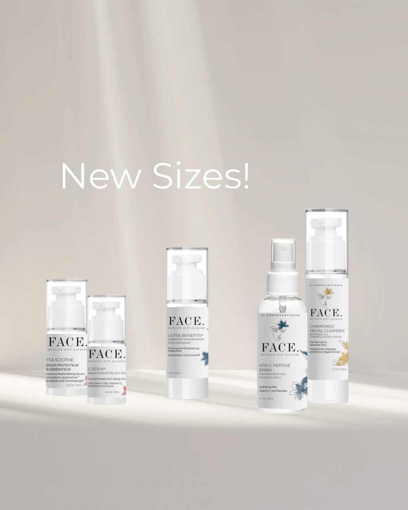 ‼️ANNOUNCEMENT‼️

Our flagship FACE. Skincare with Purpose products will now also be available in smaller sizes!

Skincare is an investment and sometimes it&rsquo;s hard to fit it into the budget. These new sizes will make it a little easier. 

If yo