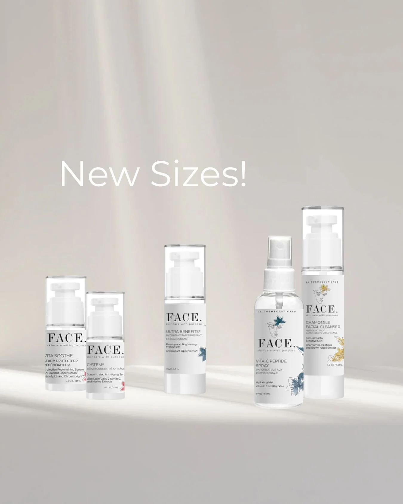 ‼️ANNOUNCEMENT‼️

Our flagship FACE. Skincare with Purpose products will now also be available in smaller sizes!

Skincare is an investment and sometimes it&rsquo;s hard to fit it into the budget. These new sizes will make it a little easier. 

If yo