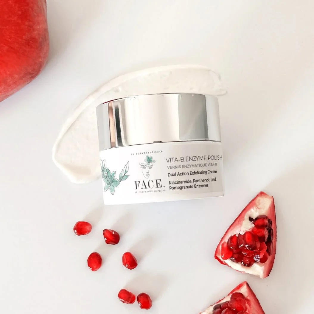Unlock radiant skin with our Vita-B Enzyme Polish ✨ 

This dual-action polishing cream provides instant luminosity through polishing powder combined with pomegranate enzymes that gently remove dead skin cells and refortify the skins surface. 

Niacin