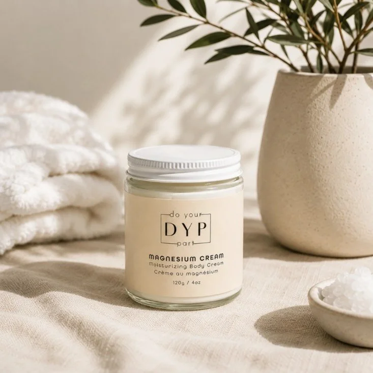 Magnesium is one of the most depleted minerals in our bodies, linked to poor sleep, muscle tension, anxiety, fatigue, and that feeling of running on empty.

The newest addition to the UL shop, Magnesium Cream from DYP is rich, deeply hydrating, and i
