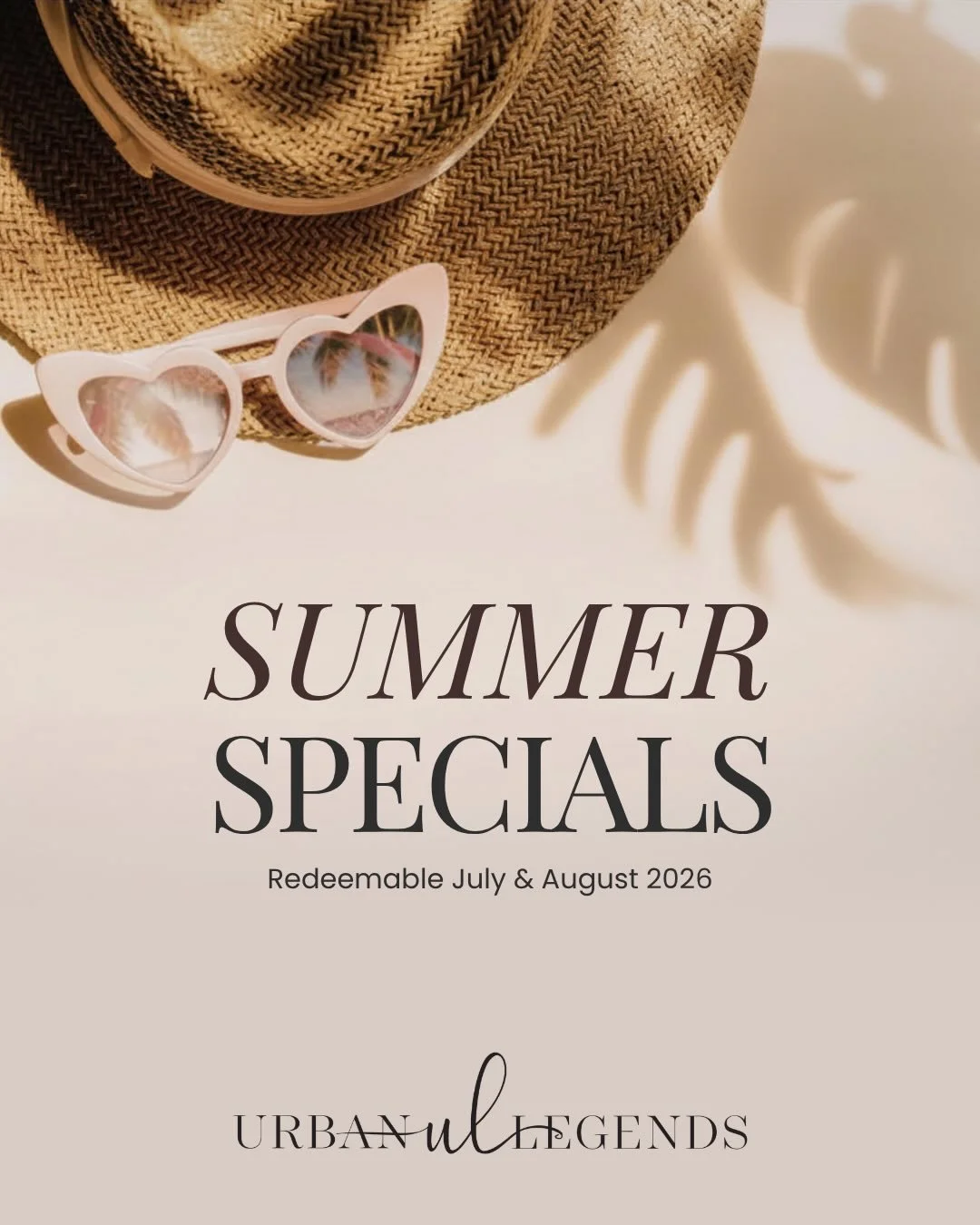 Our Summer Savings are here! ☀️

This is the time of year you want to be out, soaking up everything the summer has to offer. We want you to look and feel your best for it.

These promotions are designed to bring back your glow, whether that&rsquo;s t