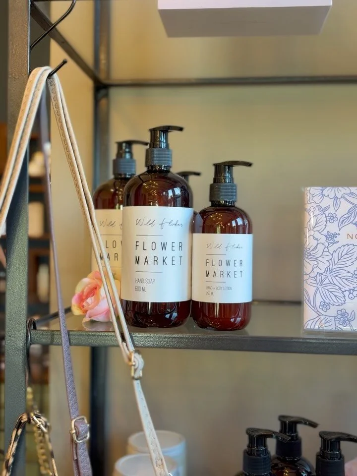 A peek at our new summer arrivals for the shop 🍓☀️👛 

We can&rsquo;t get enough of the new fresh scents in our new soap, lotions, shower steamers, and more!

Come in shop our full collection of gifts, lifestyle items, and hair/body/skin care.

🍓🍓