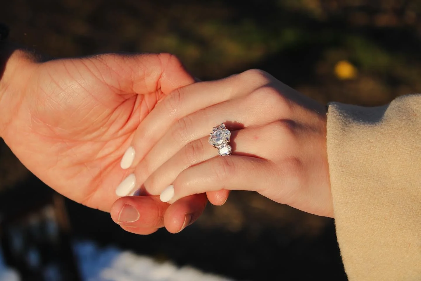 A love story guided by faith, purpose, and perfect timing. 🤍 This engagement is a reminder that when God is at the center, everything aligns beautifully.  If you&rsquo;re dreaming of a lab-grown engagement ring made with intention and love, I&rsquo;