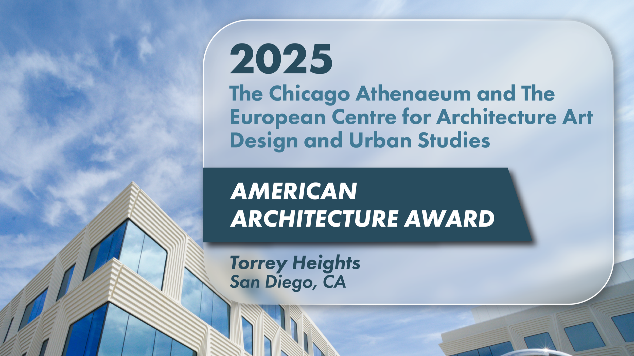 Torrey Heights Wins the 2025 American Architecture Award