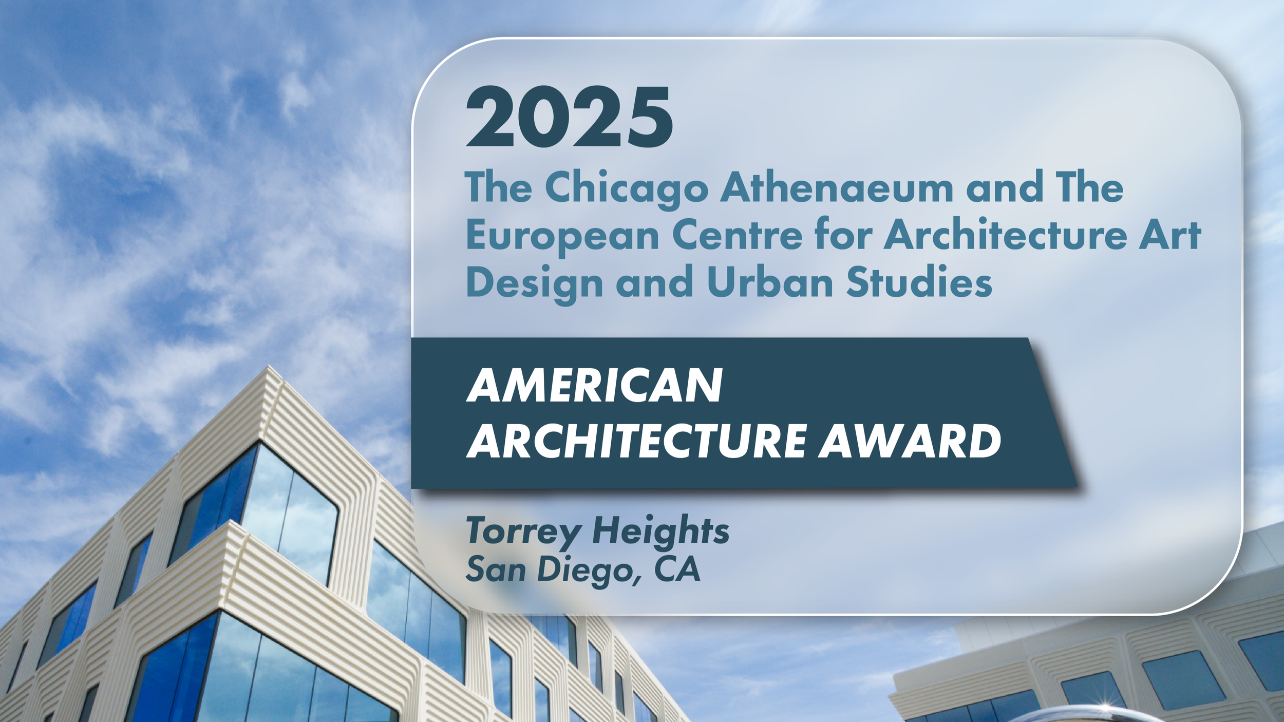Torrey Heights Wins the 2025 American Architecture Award