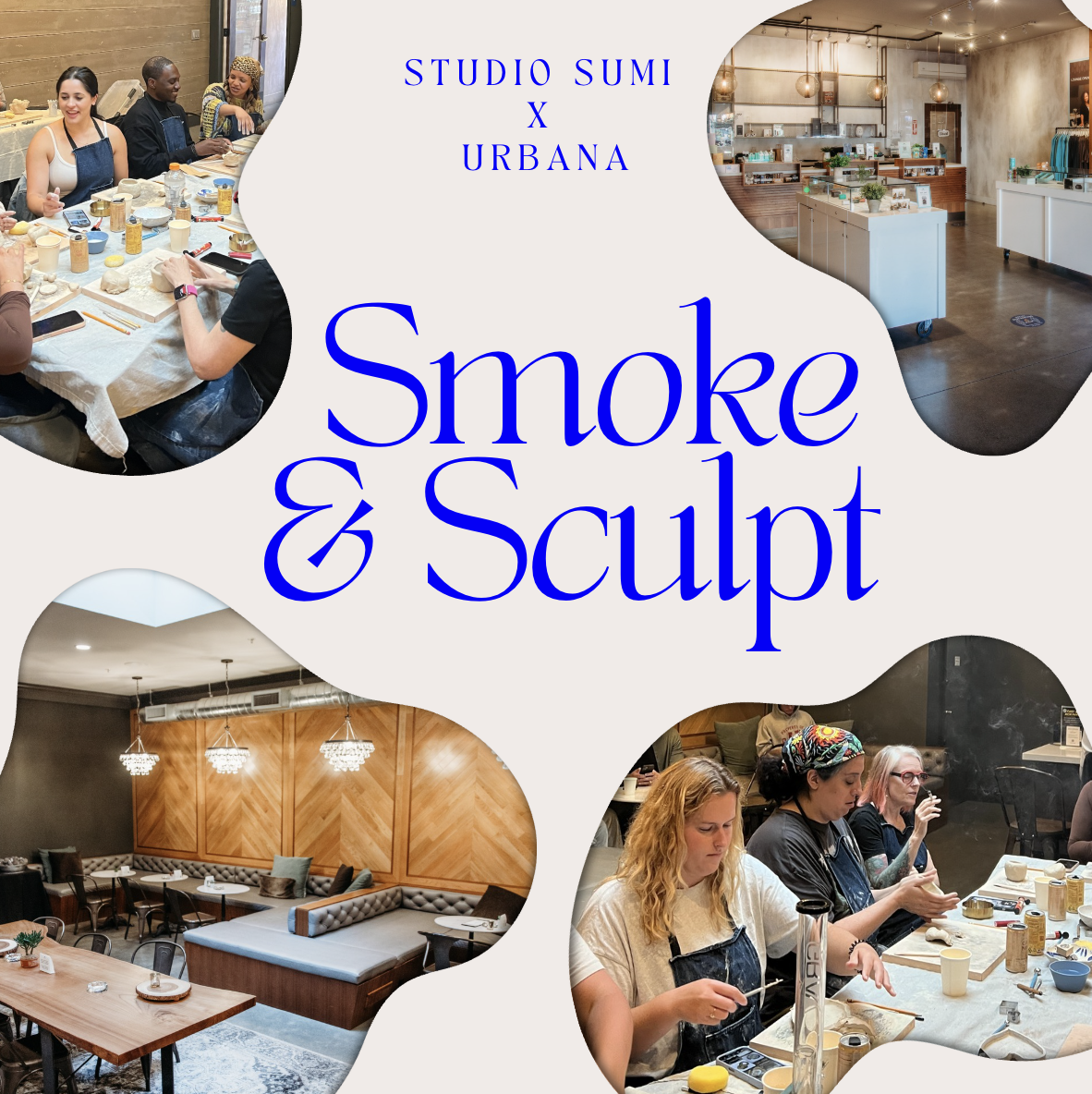 🔥 Smoke & Sculpt: Pottery Night at Urbana- April 16th & 26th, May 17th & 28th