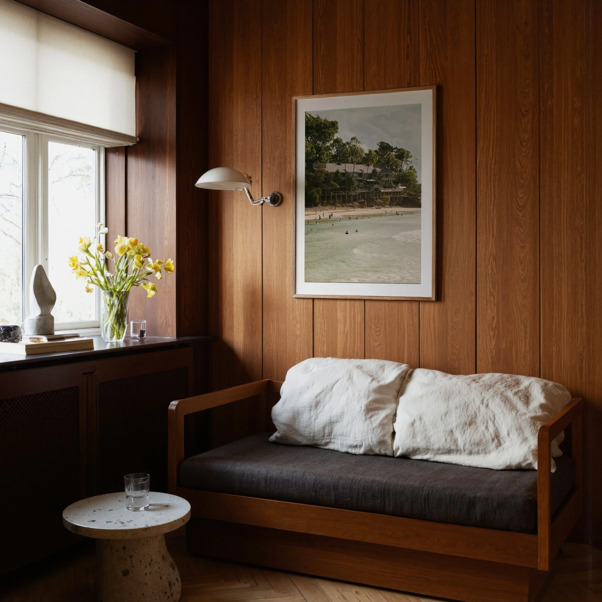 Noosa with boarder in living room above couch.jpg