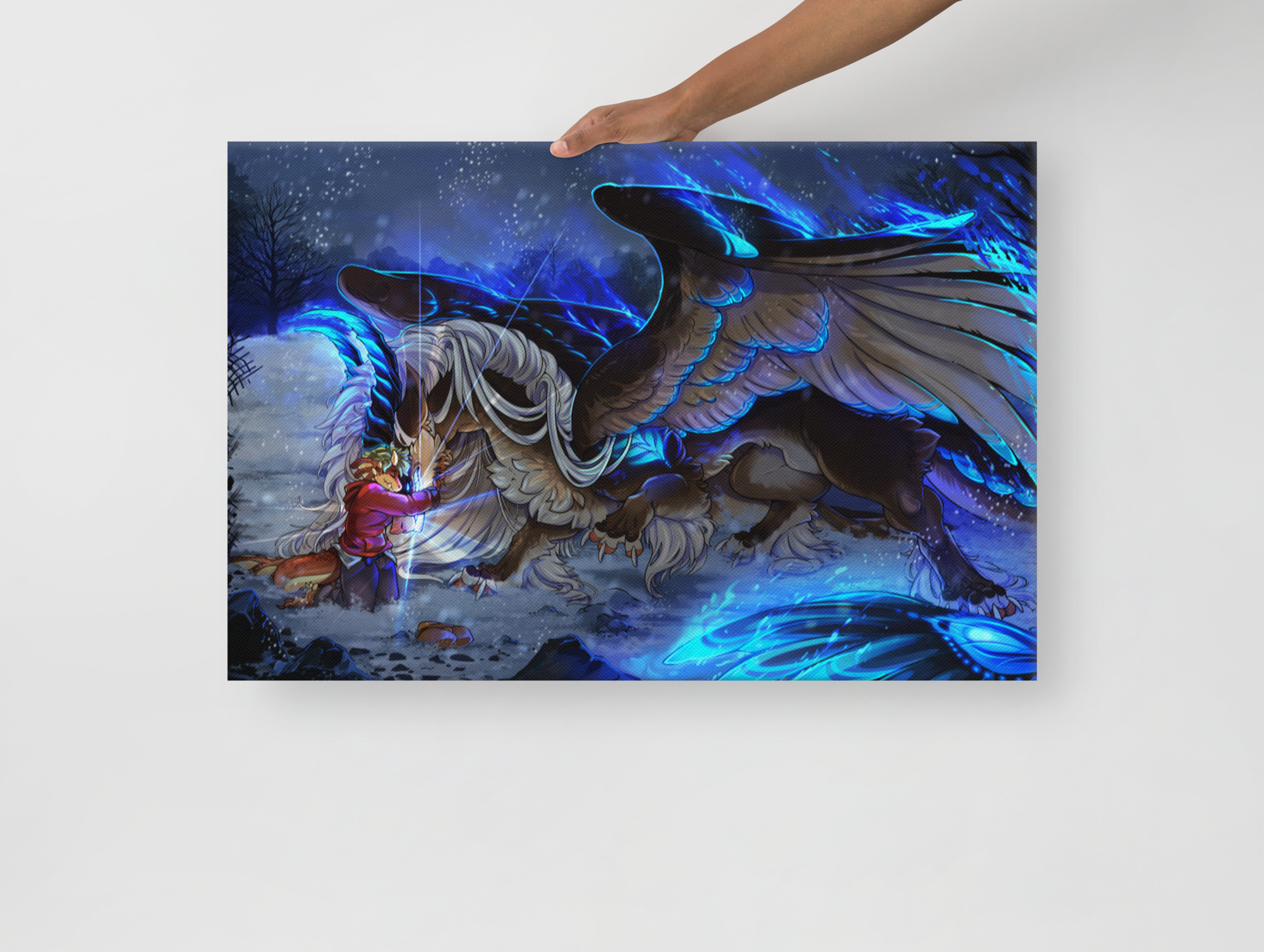 Hold On - Thin Canvas print