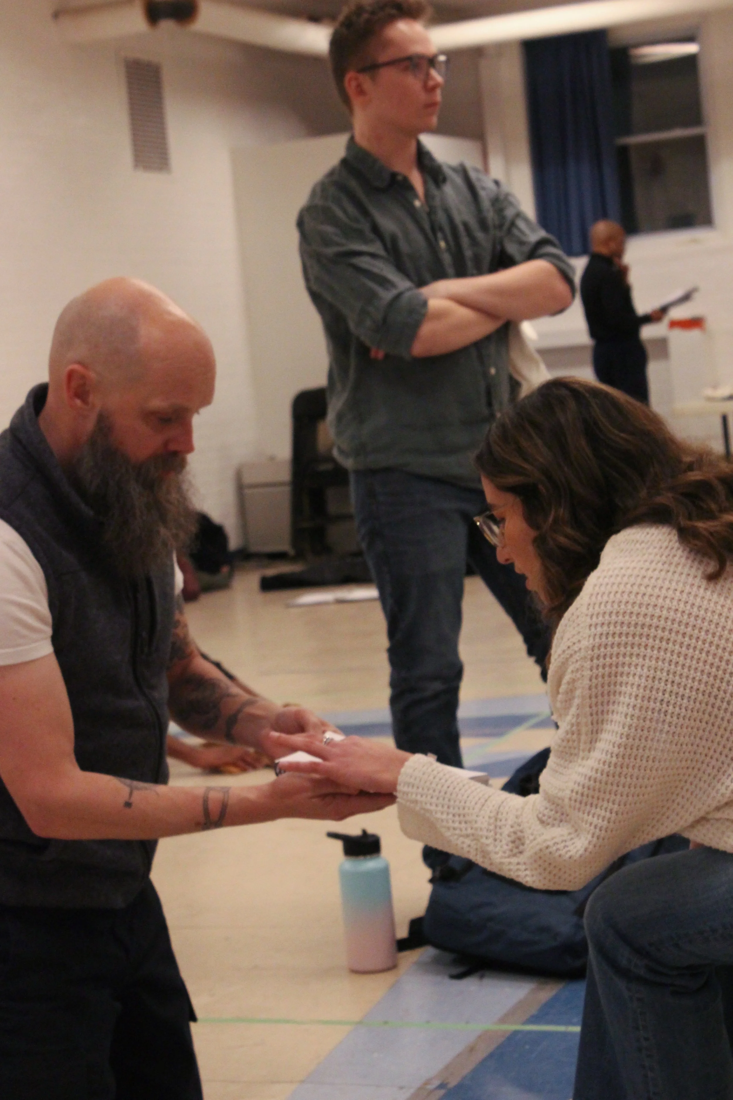 Before my scene with the lovely Matthew Davis, he had his script on hand and let me take a quick peek before we began