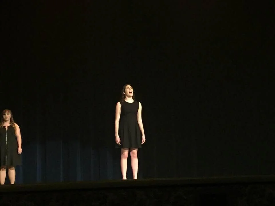 I was very proud of myself because I was given a part of the song that hits a belted E5. I was so nervous when I was first given the line but with lots of practice and support (breath support and human support), I did it!