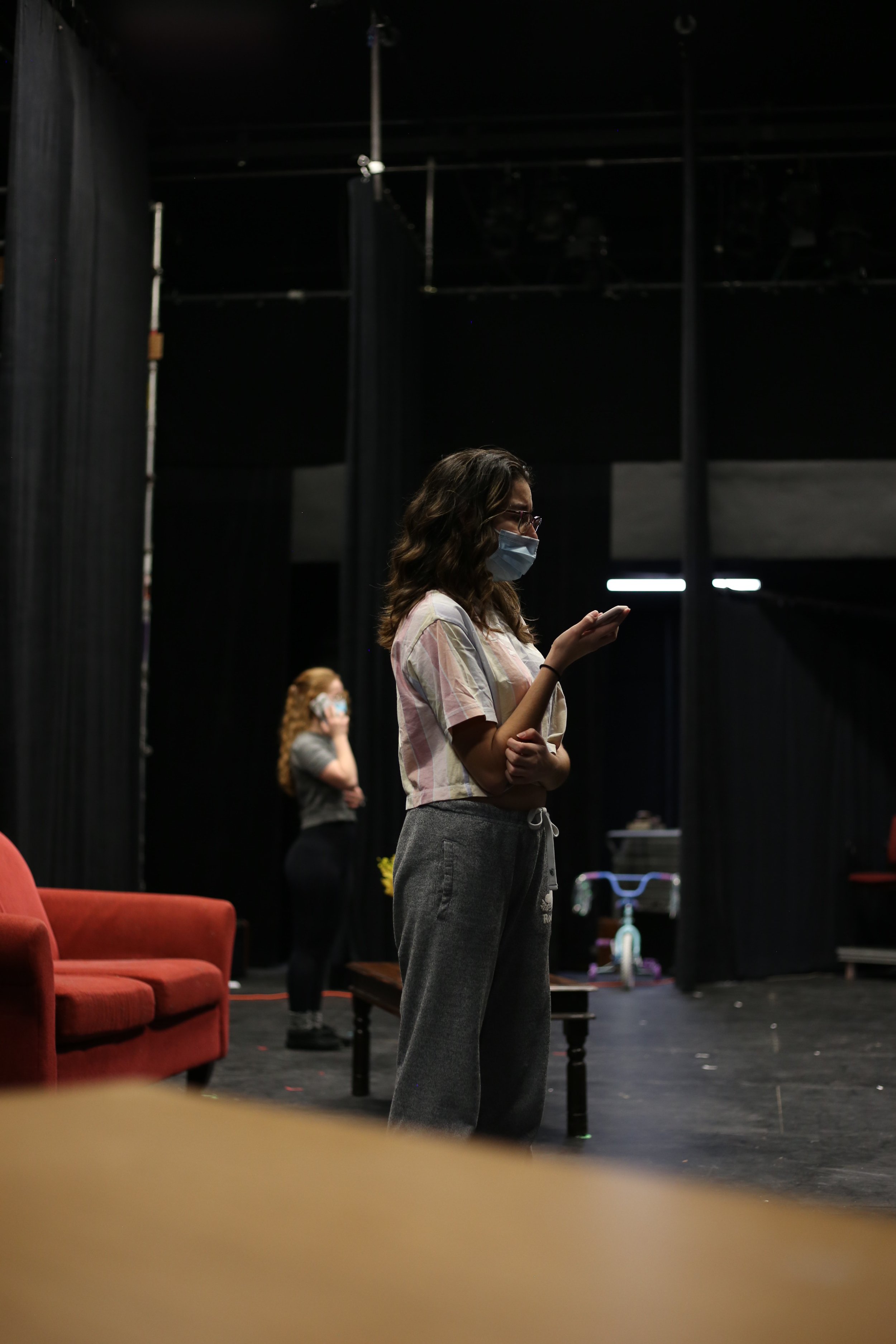 I'm glad that I still got to put this show on live. Since my cast was only 3 people, we felt pretty comfortable. Rehearsals were masked and we had to take COVID tests every now and then to follow mandates.