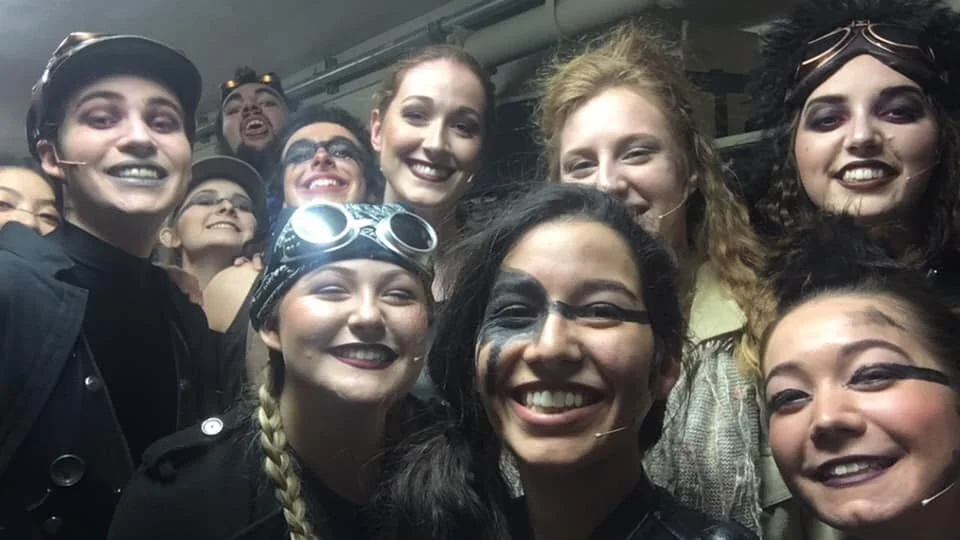 I had such an incredible and talented cast! We had so much fun in the green room together. This picture was taken on opening night!