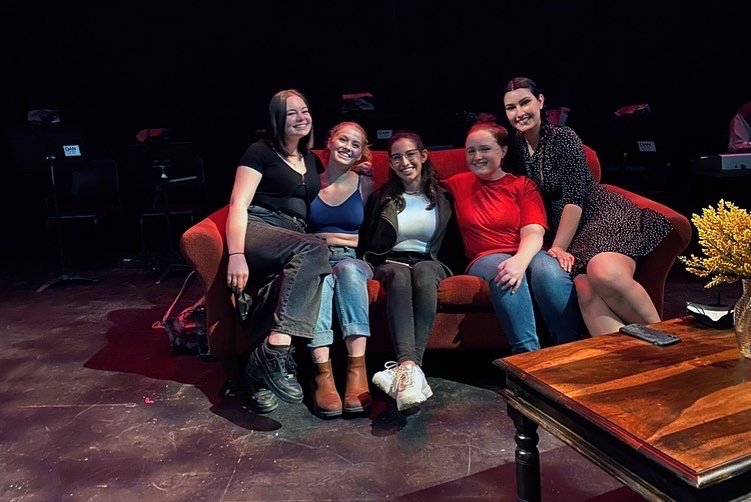 One of the few photos I have with my director, Serena (far right). She encouraged me to keep writing this show and believed in it. I'm really grateful for her support.