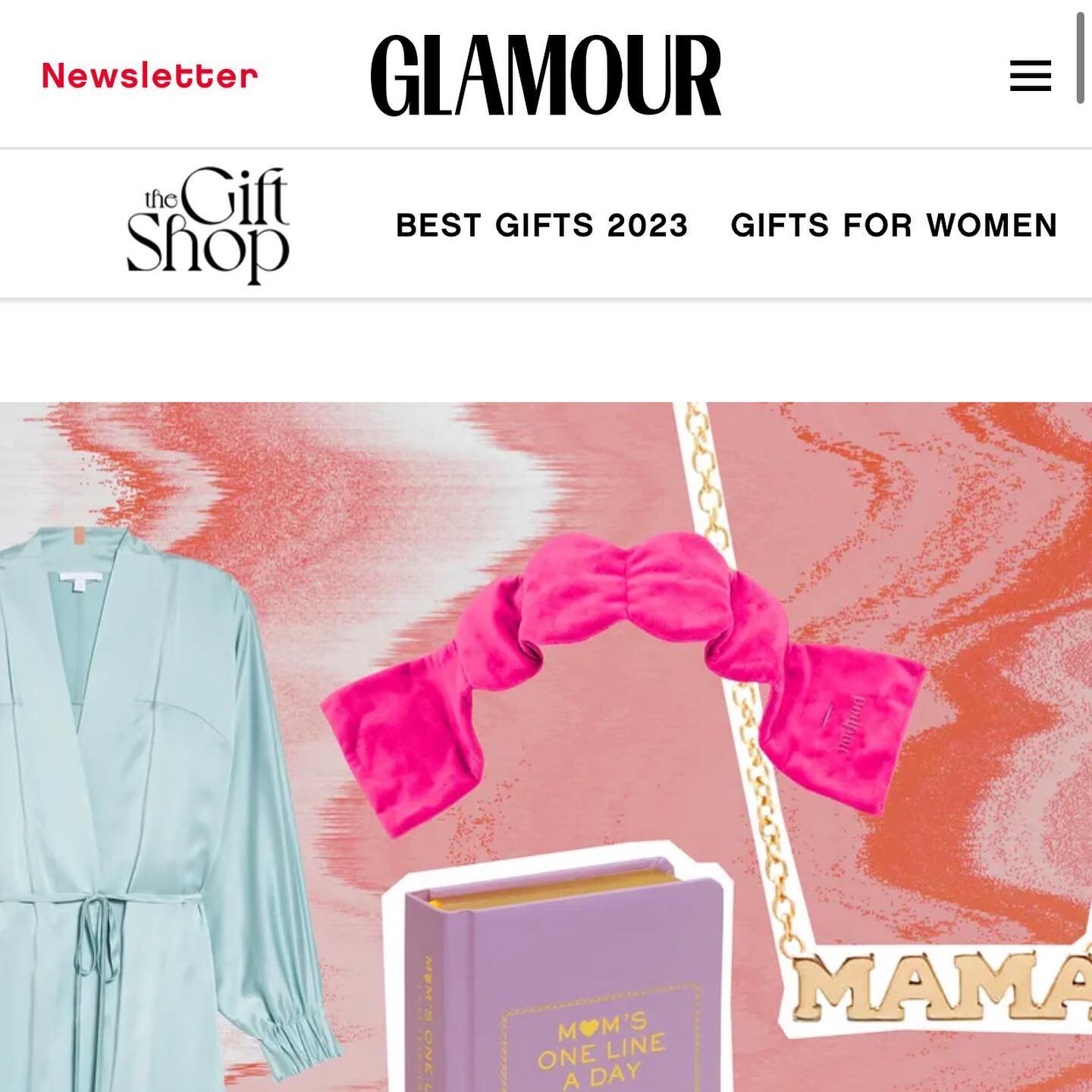 I had the opportunity to provide my favorite #gifts for #newmoms in @glamourmag 🩷