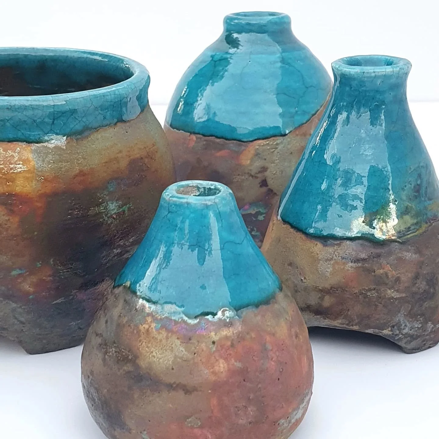 New Raku fired collection fresh of the kiln and on the shelves  @northsite_contemporaryarts shop, especially made to coincide with this year @cairnsindigenousartfair. "Fleeting moments of Joy" collection celebrate the raw, unpredictable nat