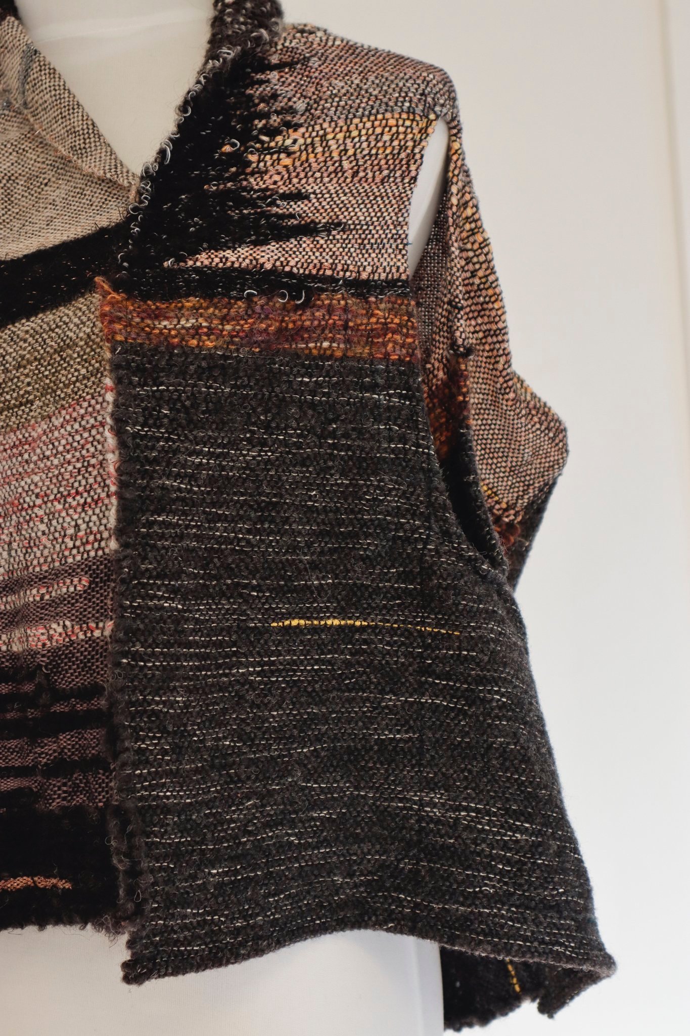 Wool, cotton, polyester