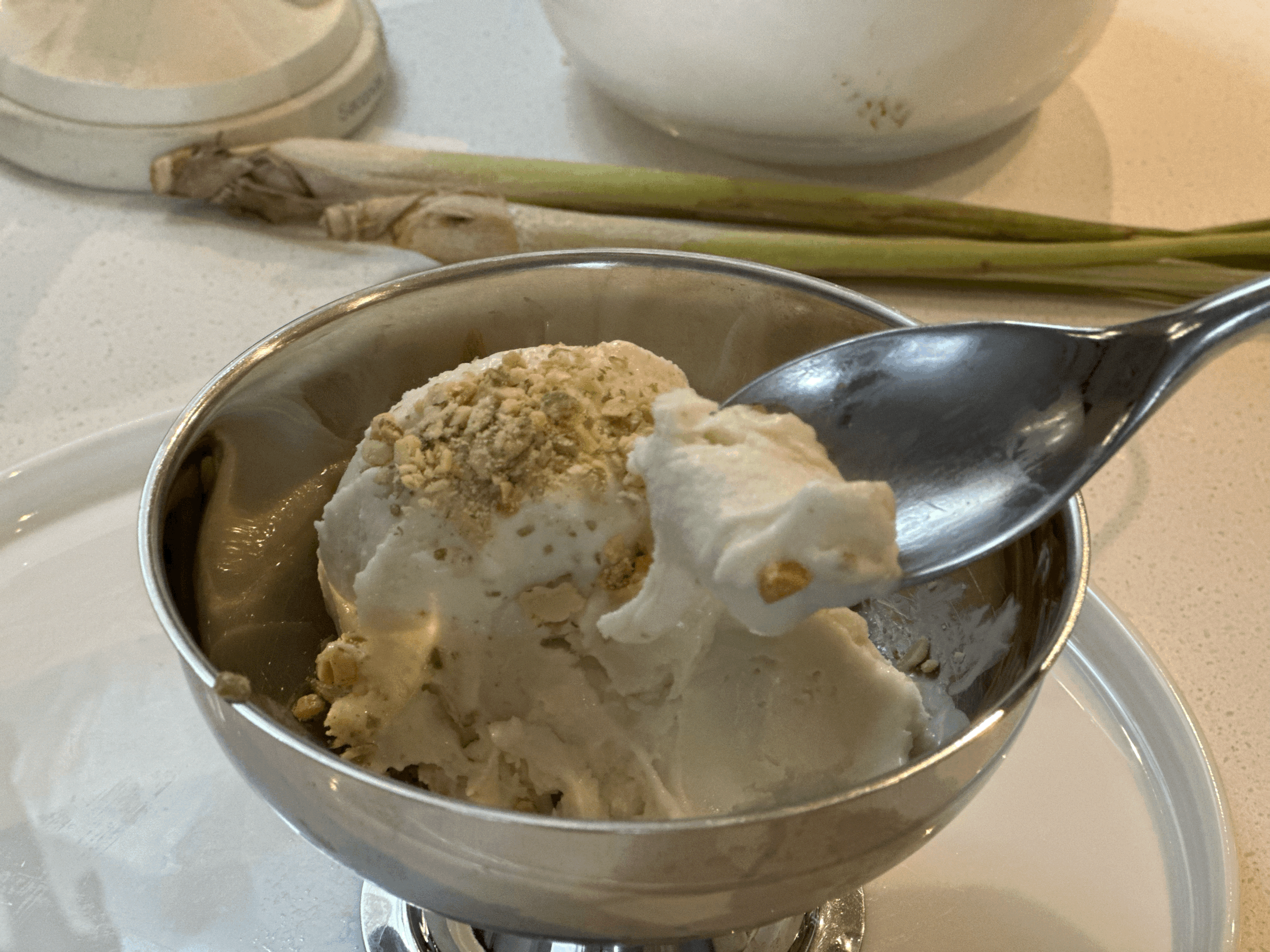 Vegan Lemongrass Ice cream