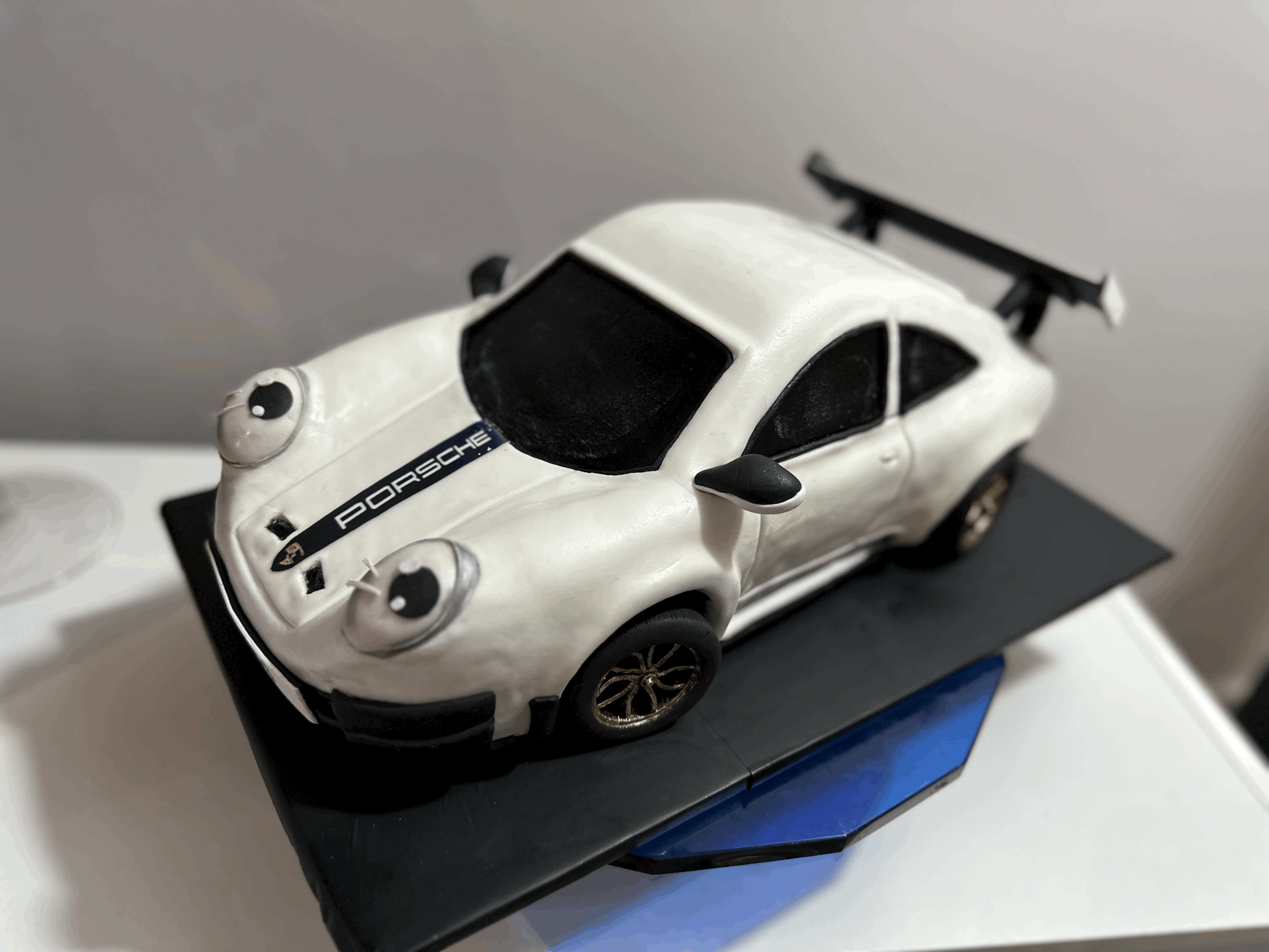Porsche-Inspired Sports Car Cake