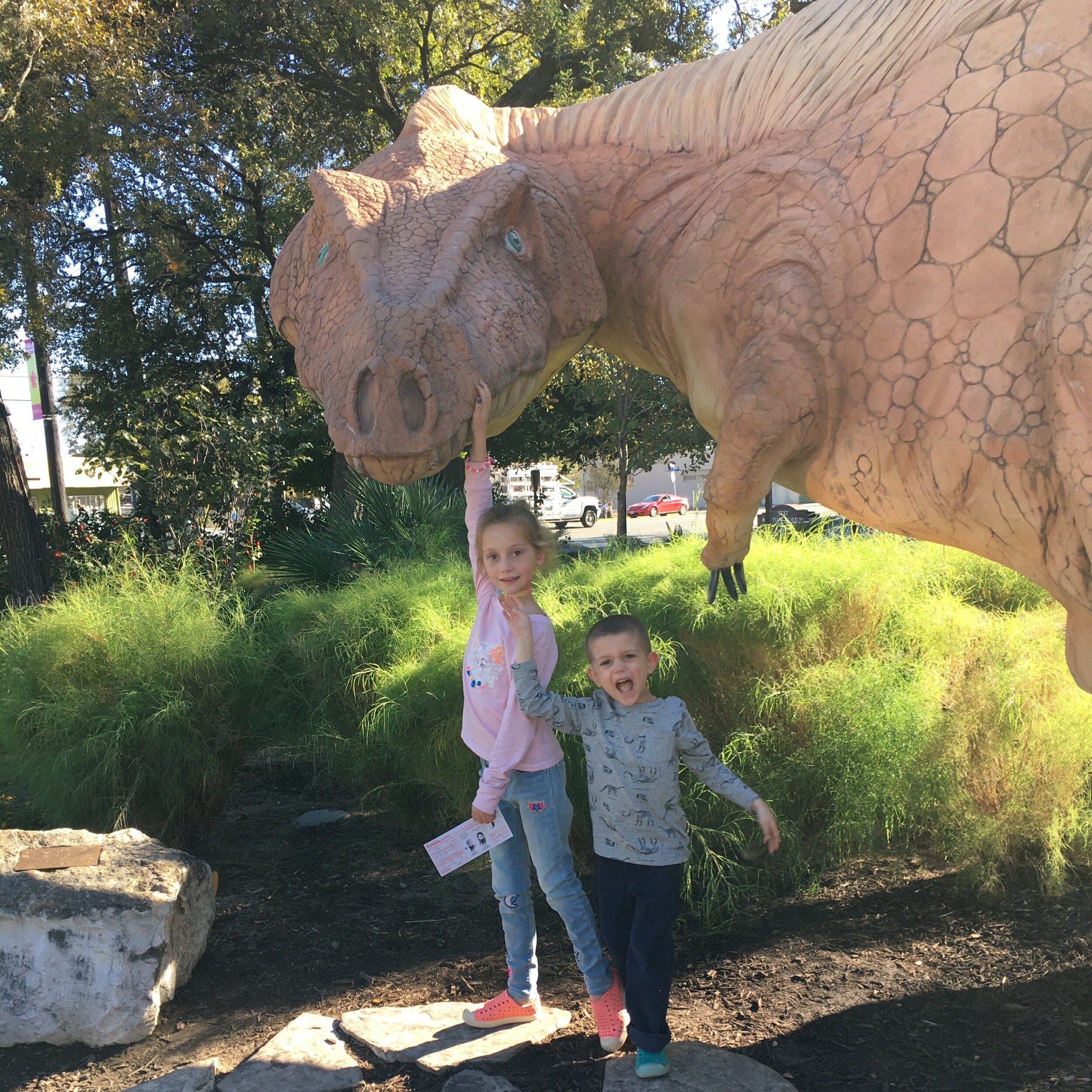 Sam loved learning about dinosaurs. Anytime he had the chance, he would visit dinosaur exhibits. Even when he was in the hospital, he could still learn about dinosaurs and play dinosaur video games.