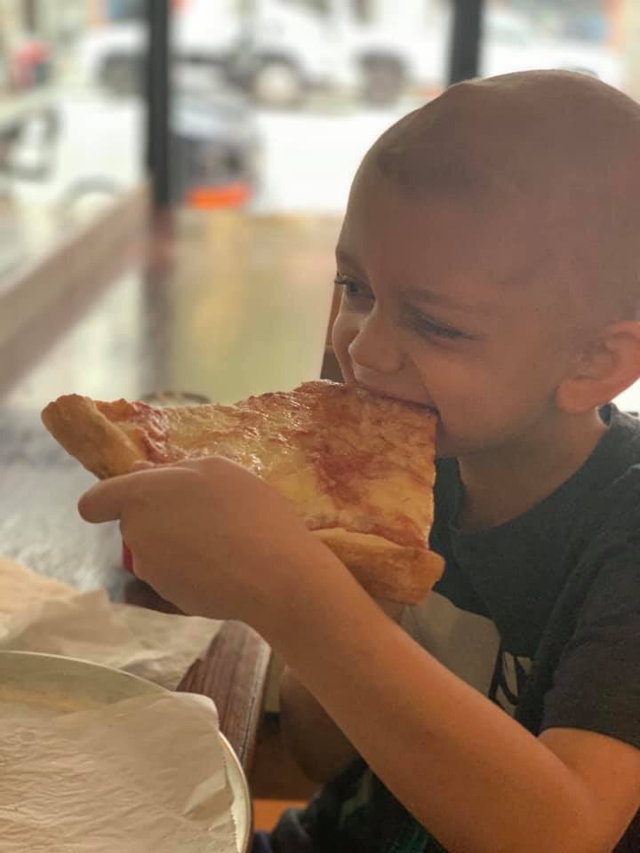 Pizza was one of the first things Sam ate every time he got to New York. It helped create a a fun routine when he had to travel.