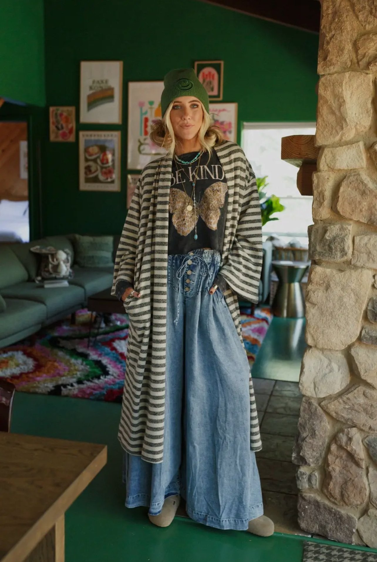 Hanna Striped Cardigan