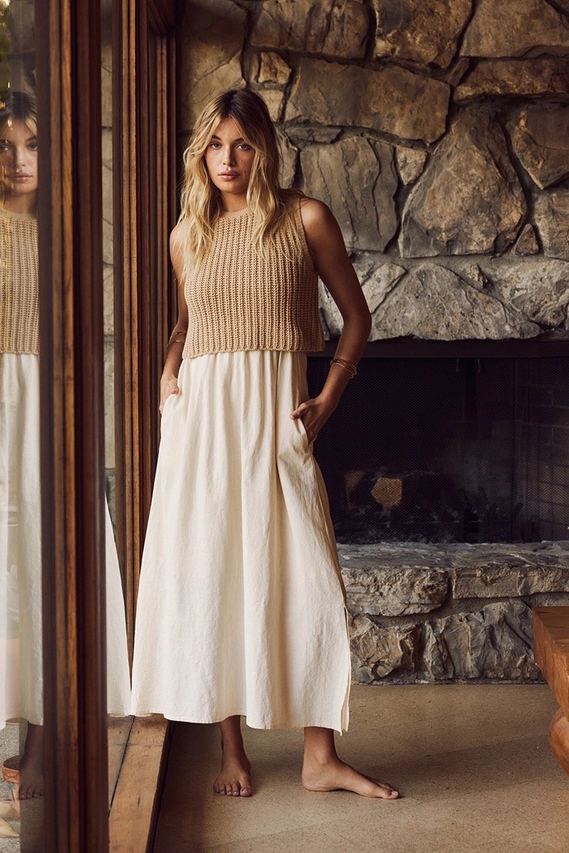 Heidi Sweater Popover Dress