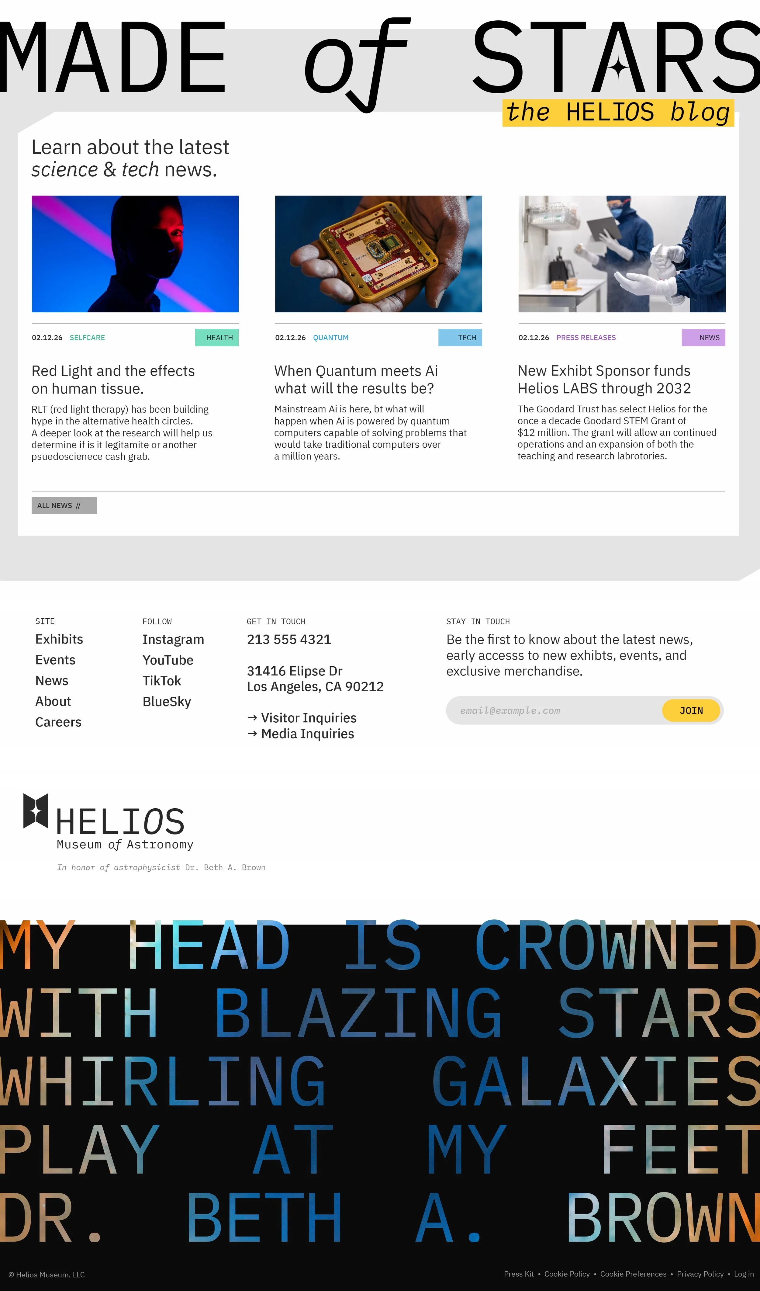 website// art direction + design