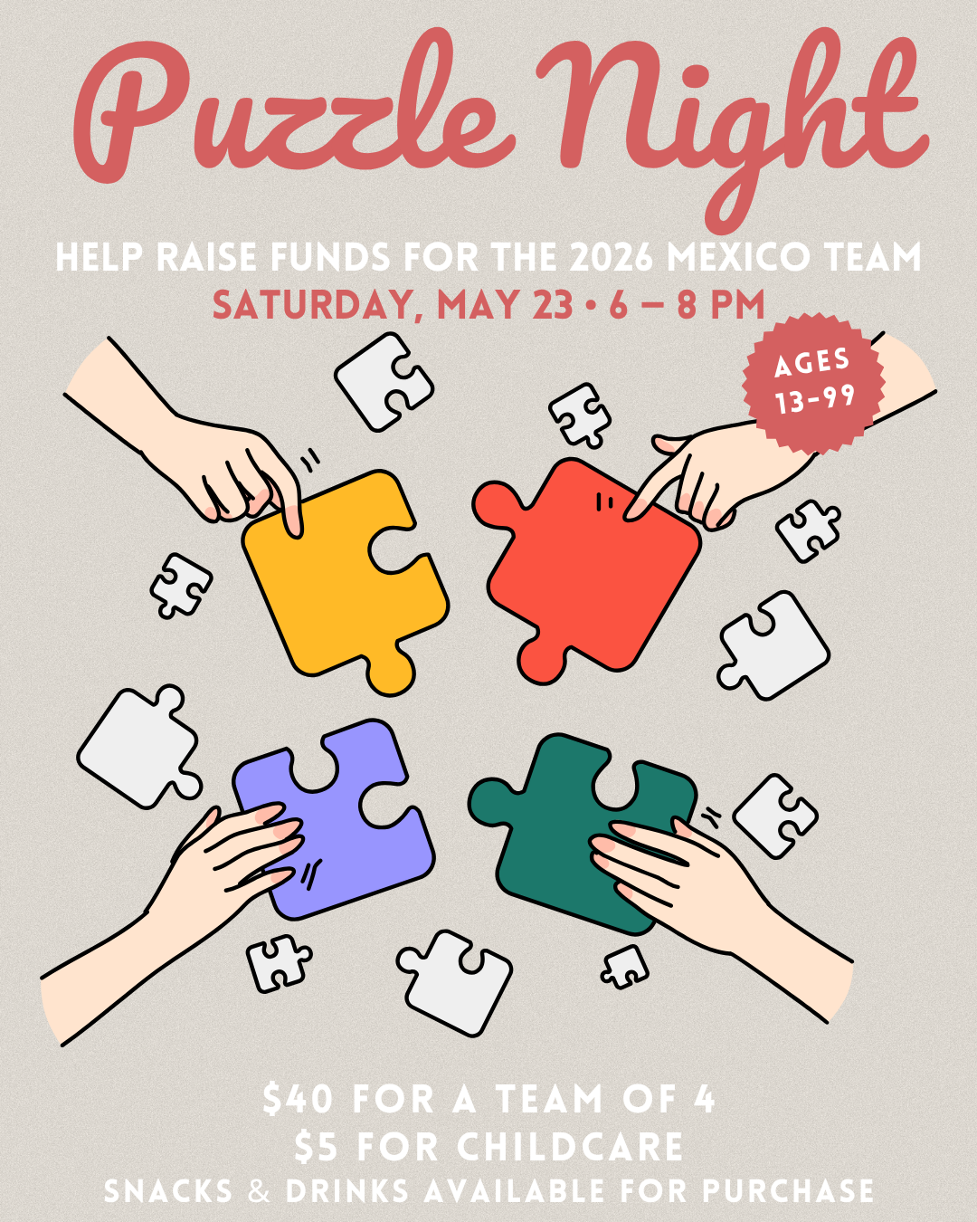 Puzzle Competition - Mexico Fundraiser