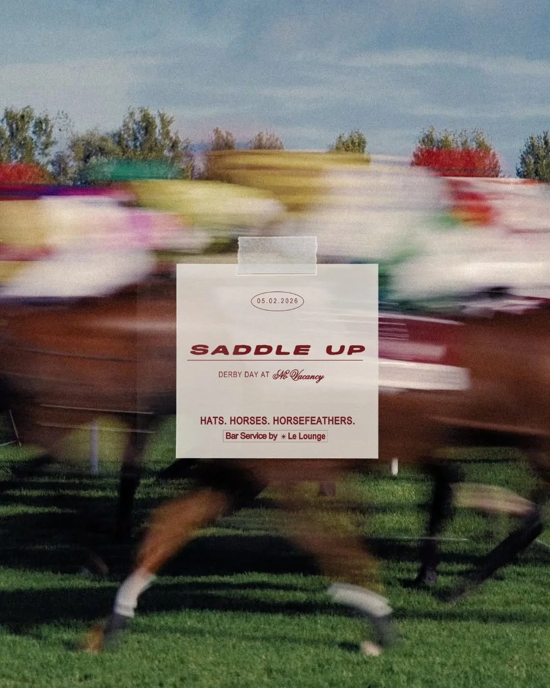 Tickets for Derby Day at @no_vacancy are live 🌹

A daytime hotel party with complimentary @toms_town bourbon tastings, southern snacks + sandwiches included by @katemakesadrink, and sounds from @dansclvb @djkayfan @alber_sounds . Party pics captured