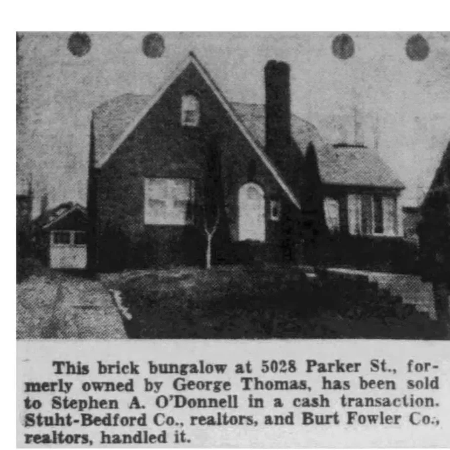 Story #60: 5028 Parker St. - A “Clever Brick Bungalow”