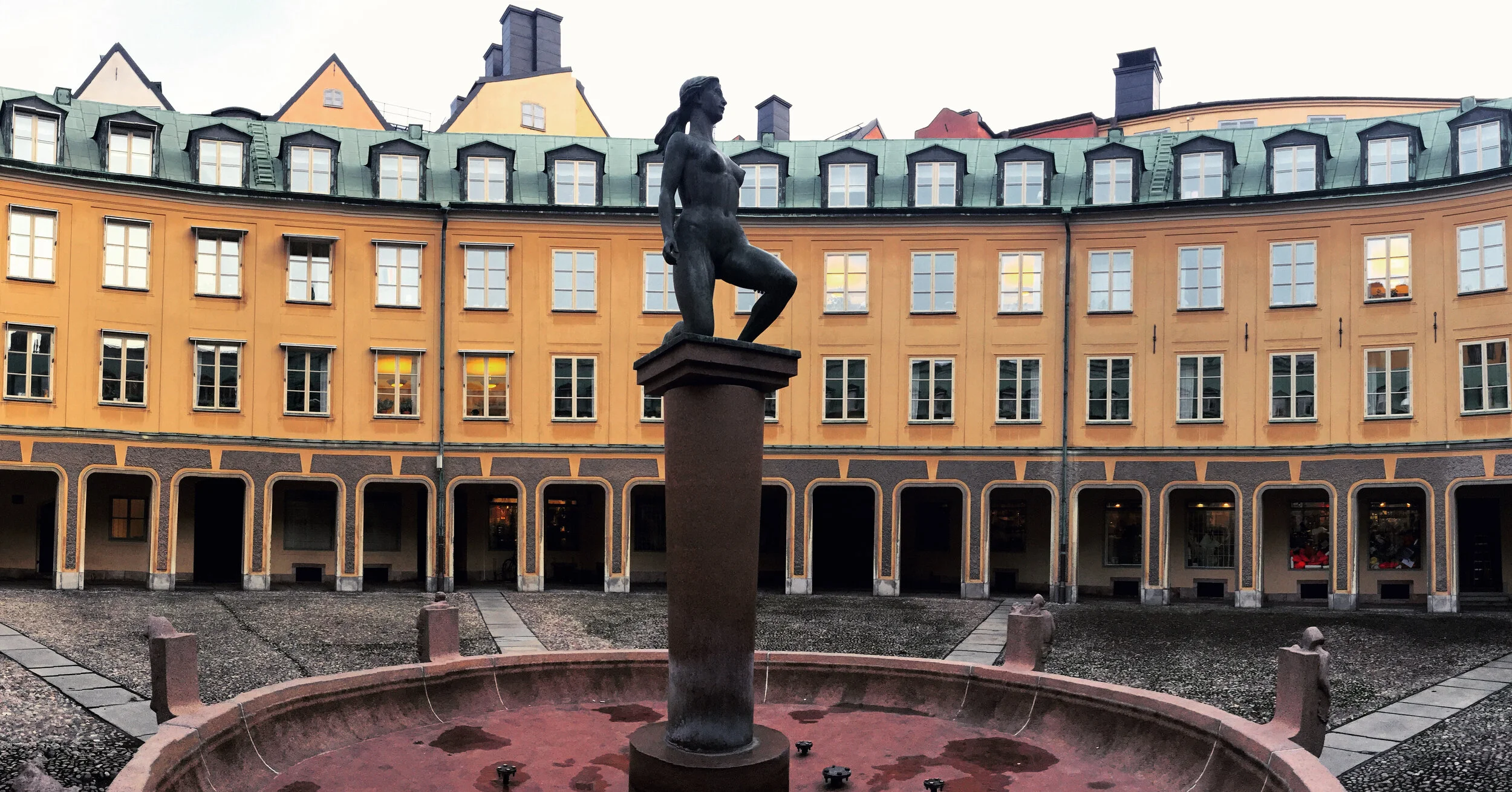 STOCKHOLM, SWEDEN - NOVEMBER 21, 2016: Morgon by Ivar Johnson in Stockholm’s Brantingtorget.