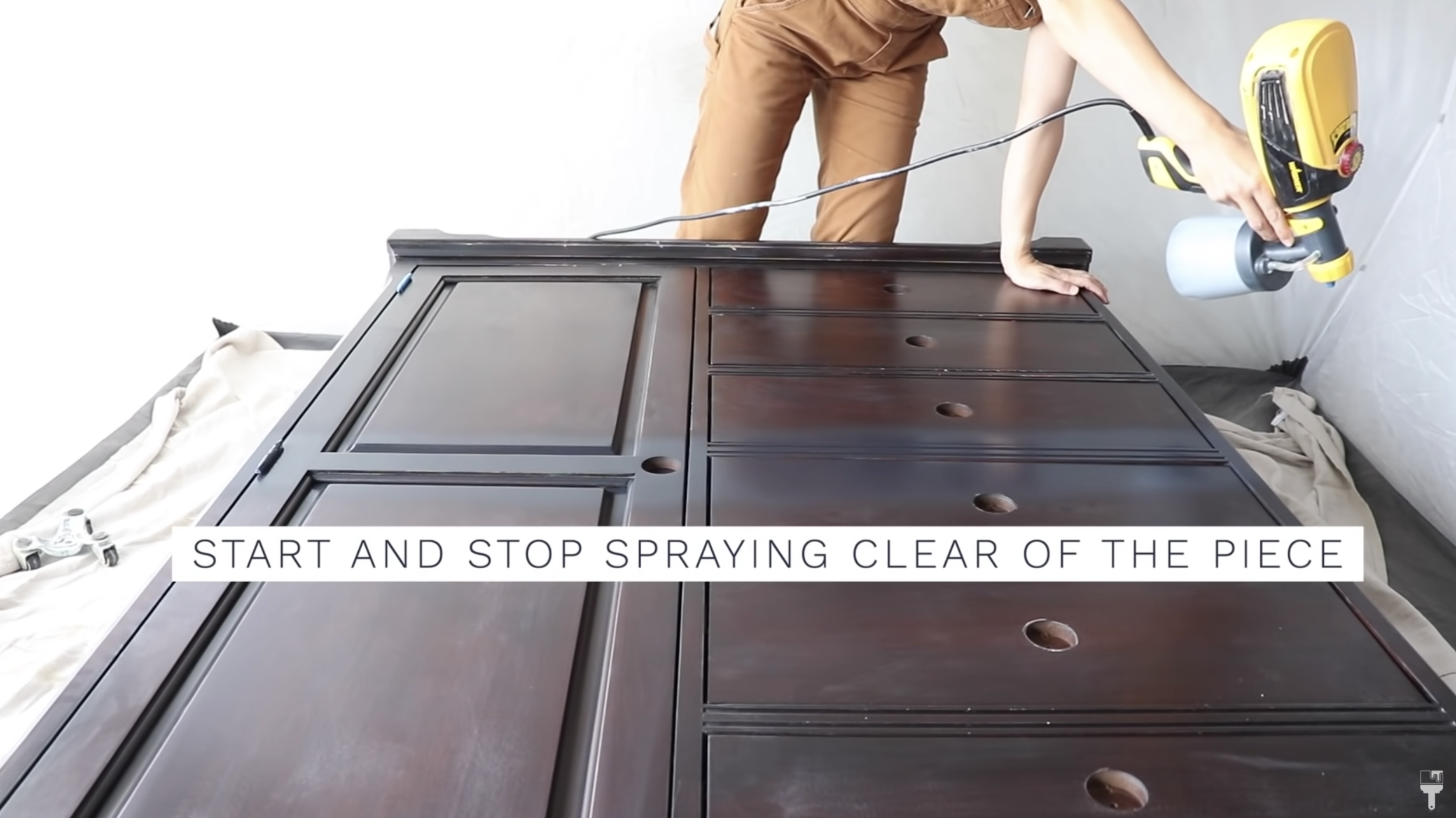 Paint Spray Gun For Beginners: Smooth Furniture Makeover — prettydistressed
