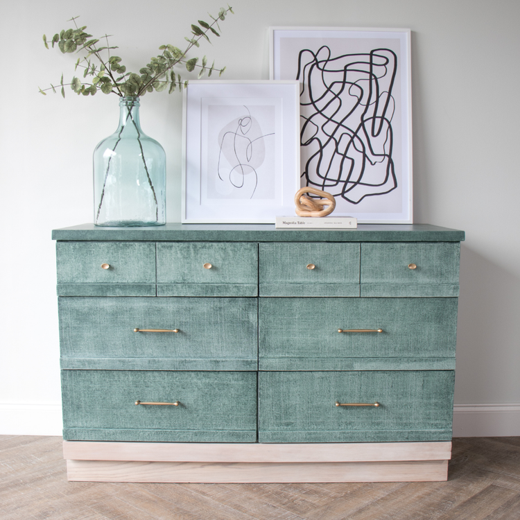Faux Linen Finish Furniture Makeover — prettydistressed