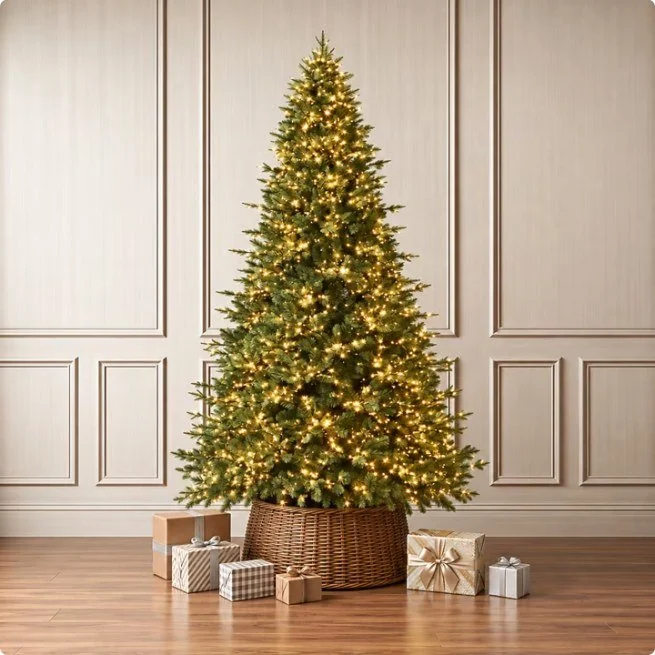 Holiday Living Kensington Pine 7.5 ft pre-lit Christmas tree with warm white lights