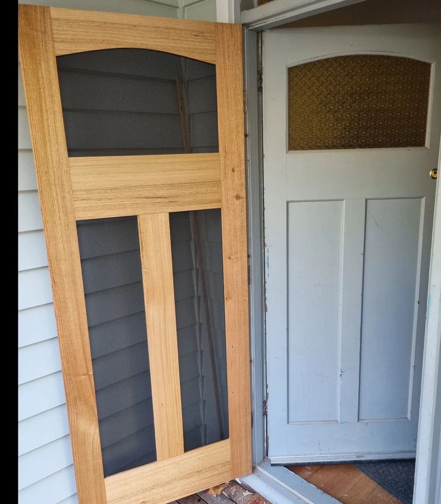 Custom made flyscreen door