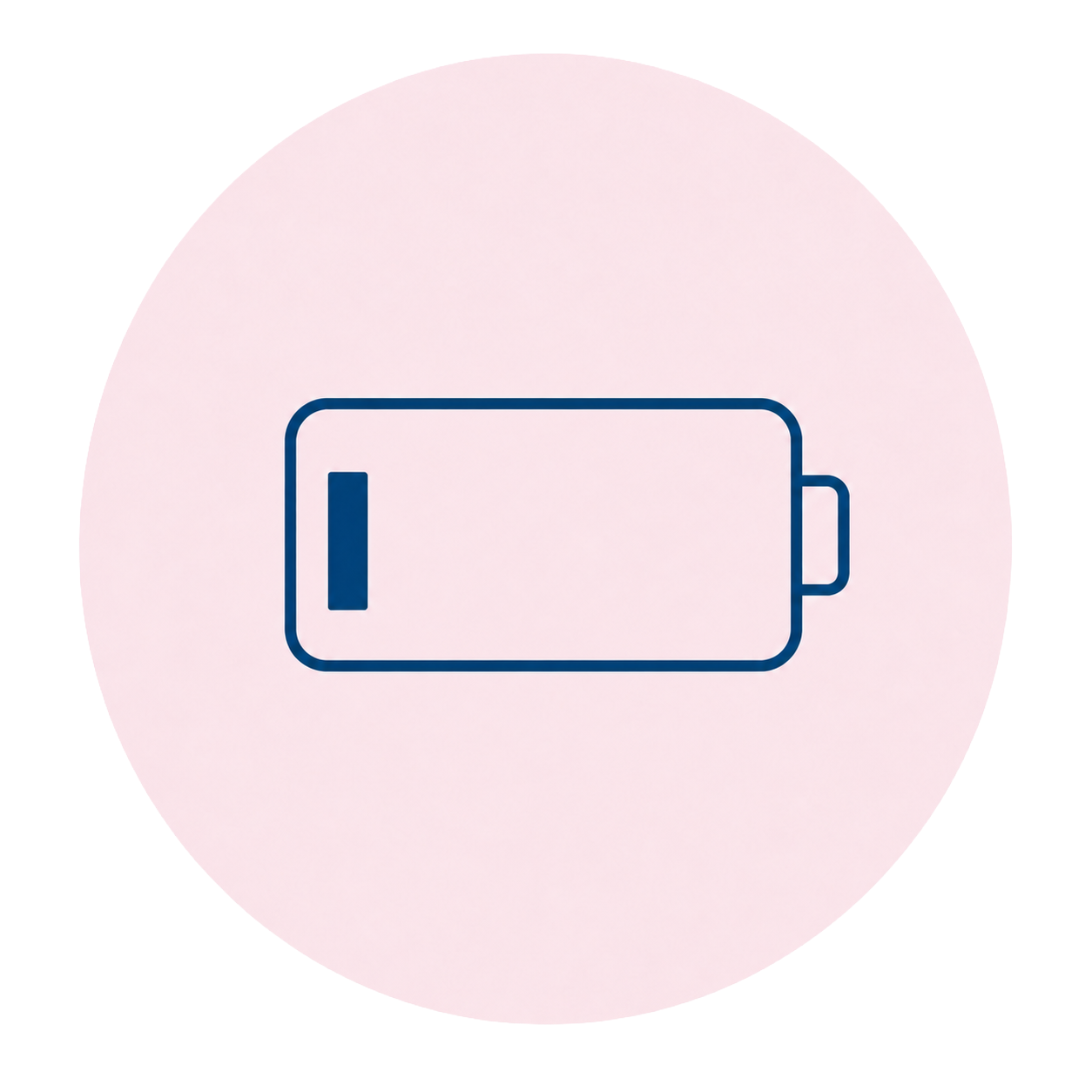 Low battery icon representing exhausted and overwhelmed parents