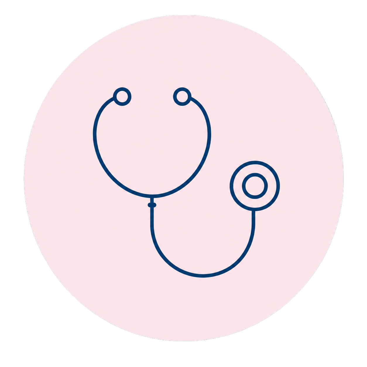 Stethoscope icon representing referrals from general practitioners (GPs)