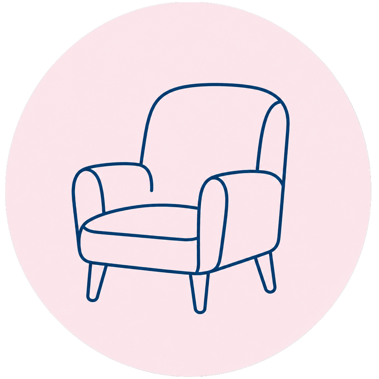 Armchair icon representing what a counselling session looks like