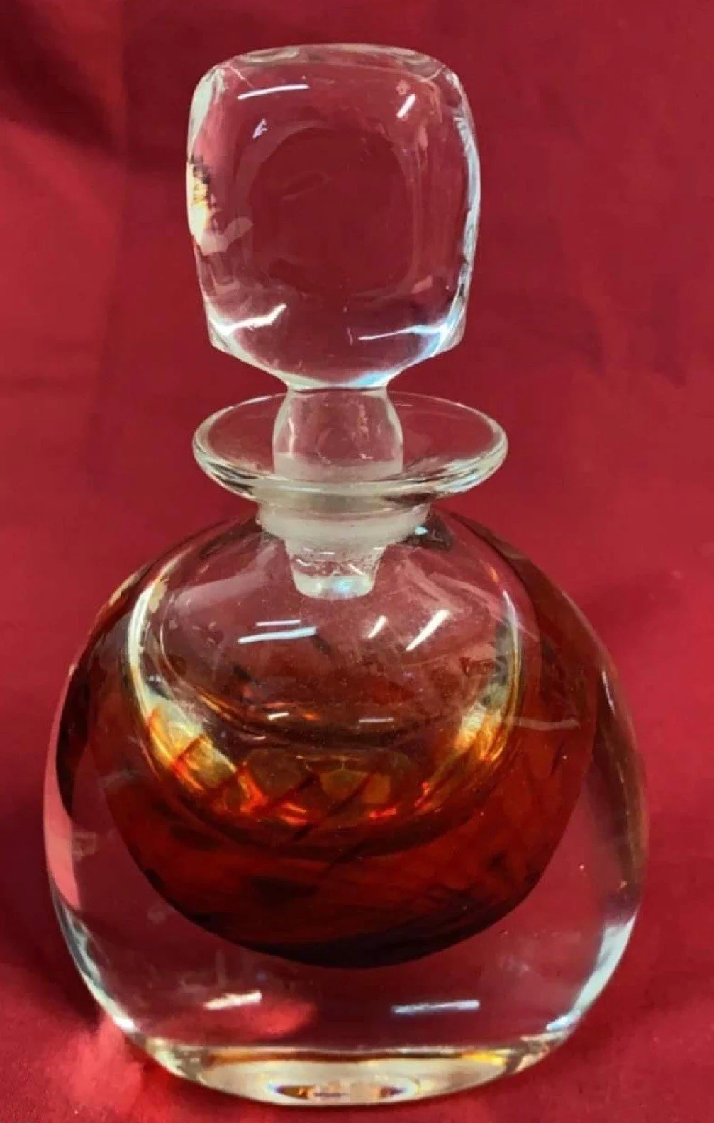 27 Vintage Glassblown Perfume Bottle.jpg