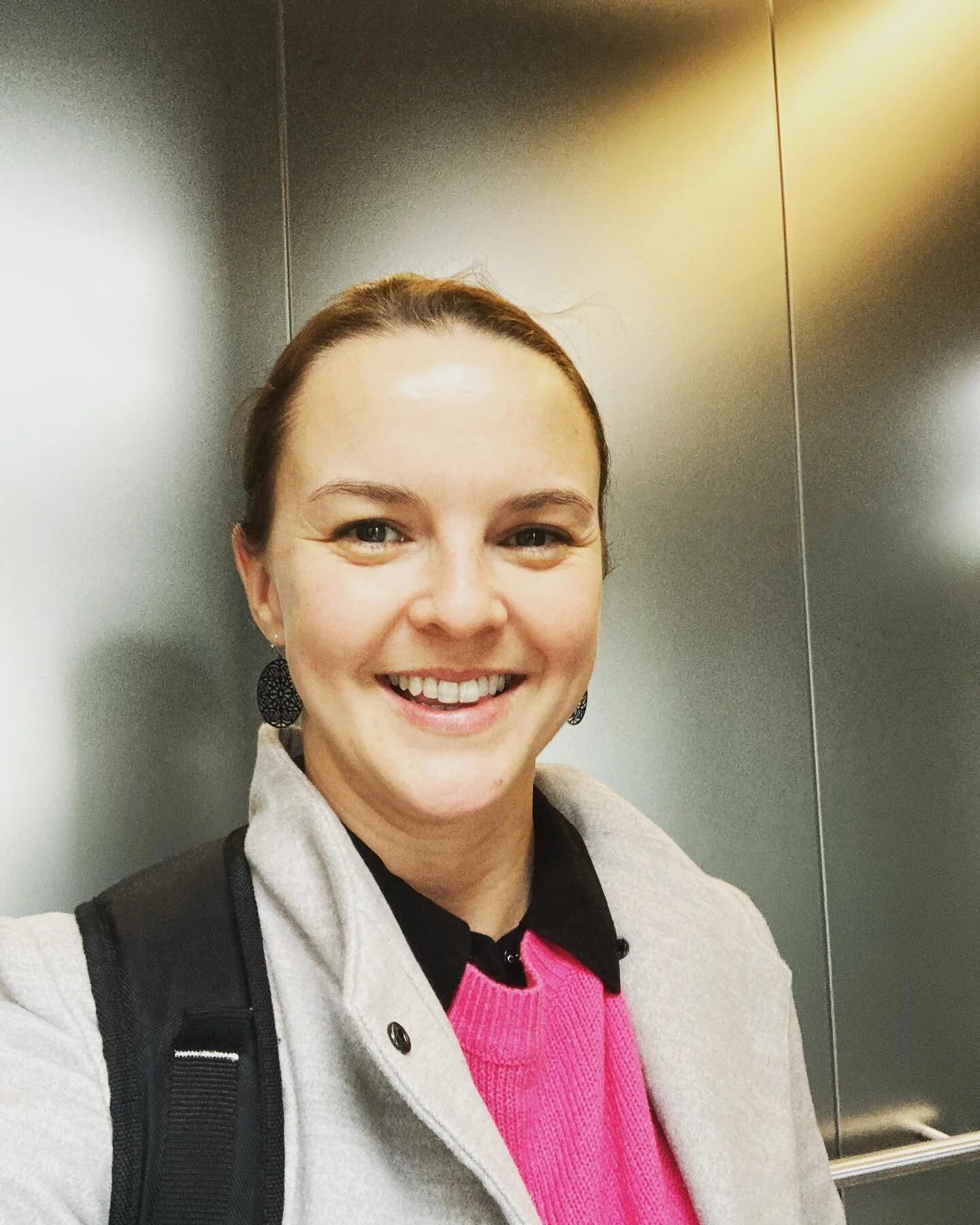 Well this was a nice change from being home sick with little Miss Sophie all last week. Dressed and up the new PWC tower to meet with our newest client. Exciting day! #thehouseofva #remotebusinessmanager #husbandandwifeteam
