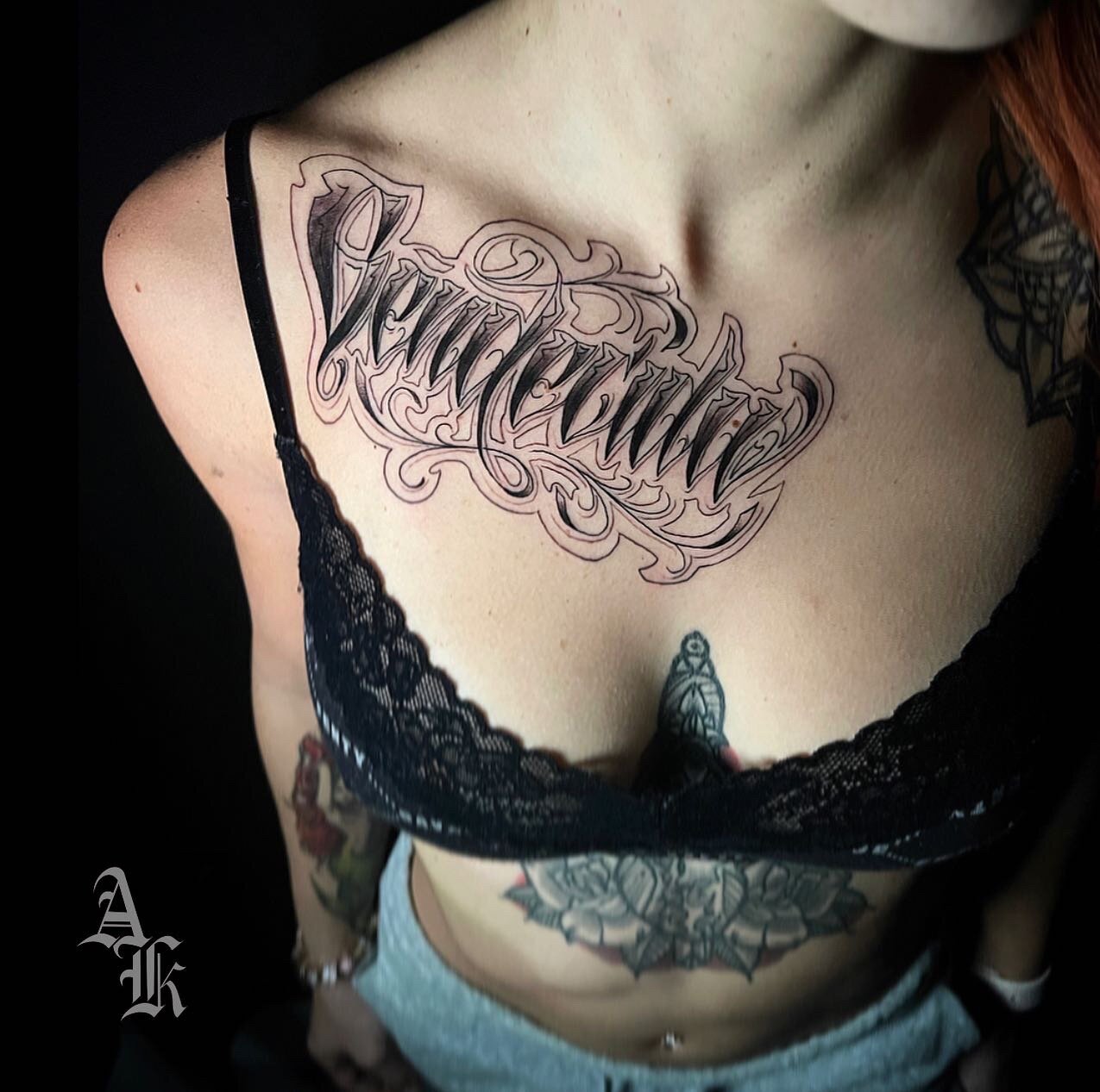 Lettering Tattoos Get Ideas  Understand The Fonts  Body Placement