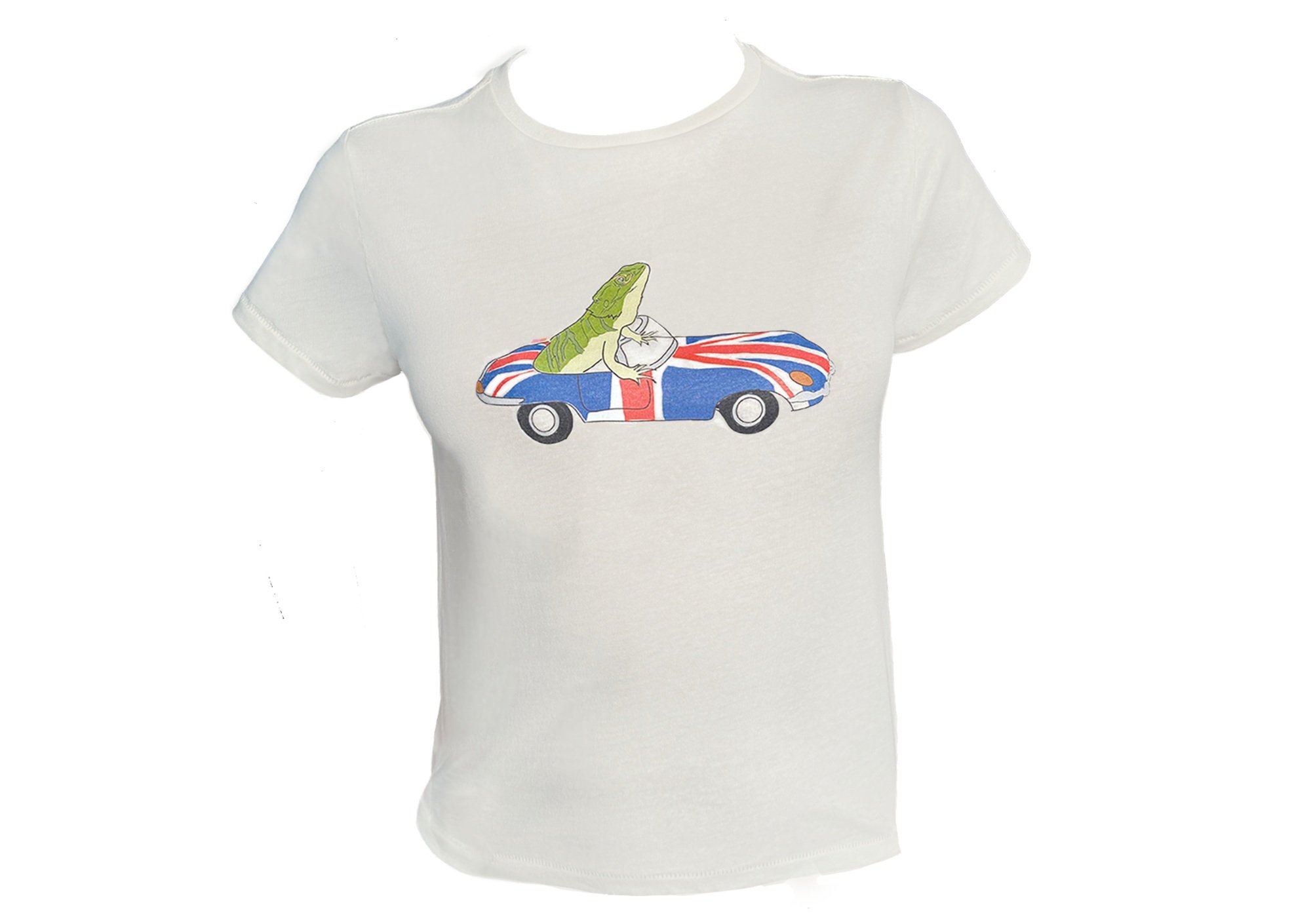 Shaguar Lizard in Car T-Shirt for Women